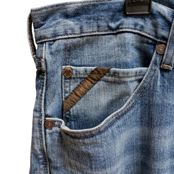 Ariat M2 Jeans Mens Size 38 Traditional Relaxed Bootcut Western Workwear - Picture 3 of 11